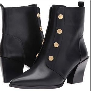 Nine West Women's Black Ellsworth Booties Sz 10.5